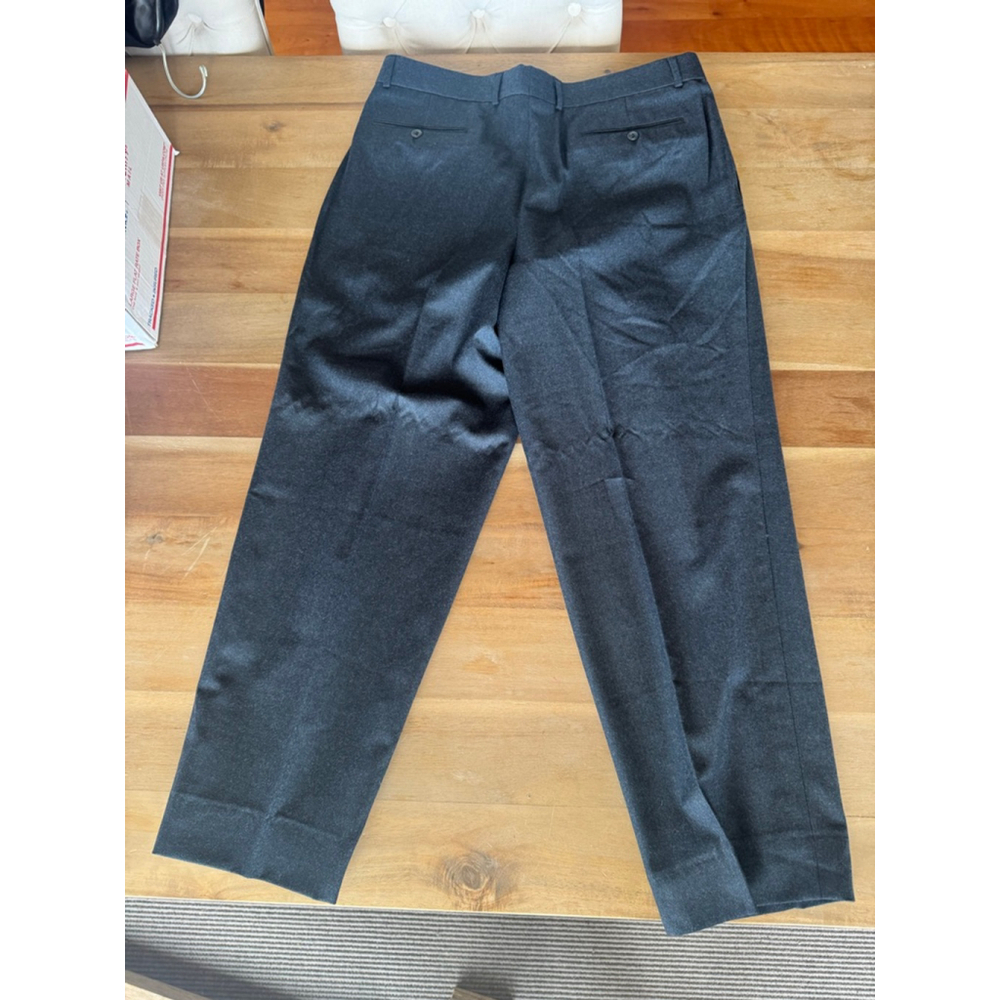 Rene Lezard Gray Wool Cashmere Dress Pants Size 44